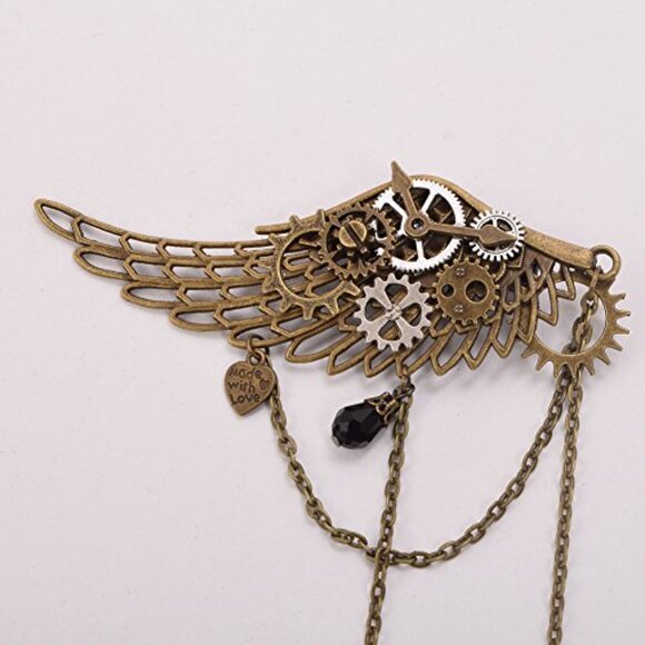 Vintage Steampunk Hair Clip Gothic Headwear Unisex Halloween Cosplay
